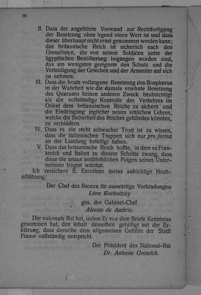 Akte und Berichte des Bureau für auswaertige Verbindungen des Kommando. 28. November 1919-1. Mai 1920